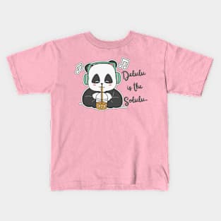 Delulu is the Solulu Panda Kids T-Shirt